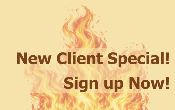 New client special link to home page.